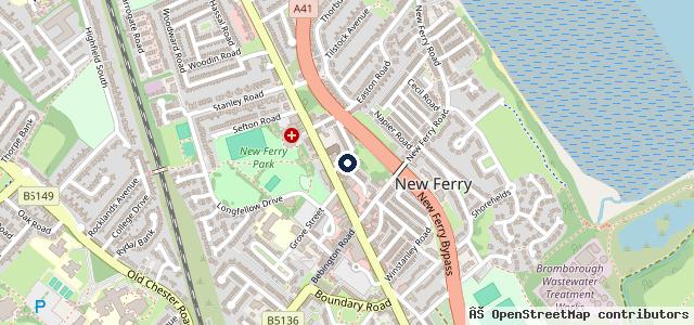 Map showing the location of Wirral Autos Ltd