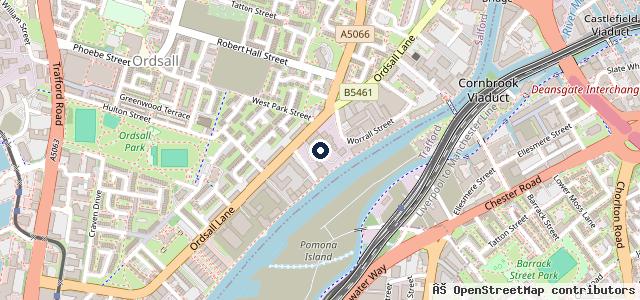 Map showing the location of Manchester Auto Service