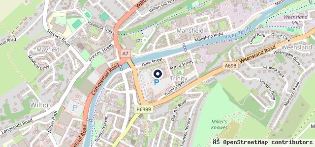 Map showing the location of Hawick Autocare