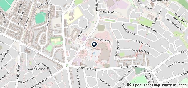 Map showing the location of Pets at Home Bradford Idle