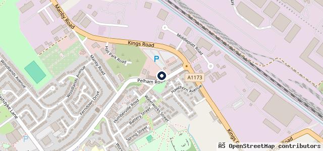 Map showing the location of Immingham Car Care