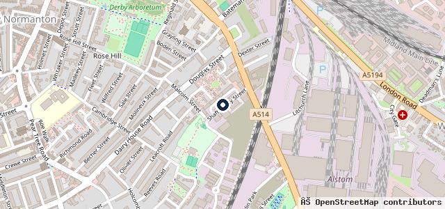 Map showing the location of Rod Lockett Motor Repairs Limited