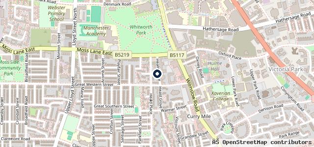 Map showing the location of Big Shine Hand Car Wash