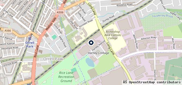 Map showing the location of Longmoor Service MOT Centre