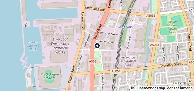 Map showing the location of ATS Euromaster Liverpool