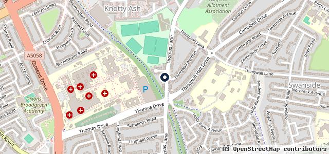 Map showing the location of Mobile Mechanic Liverpool - BritMech Vehicle Repairs