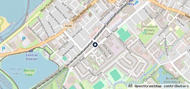 Map showing the location of OLY’S AUTOS | Rhyl