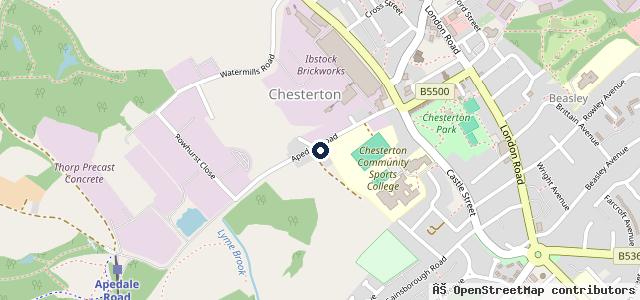 Map showing the location of North Staffs Accident Repair Centre ltd