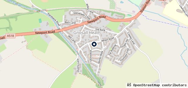 Map showing the location of A J & H Wright