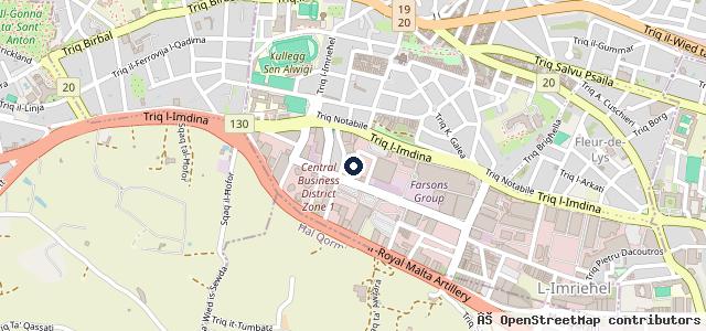 Map showing the location of Finish line garage