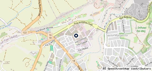 Map showing the location of Dent Master Malta