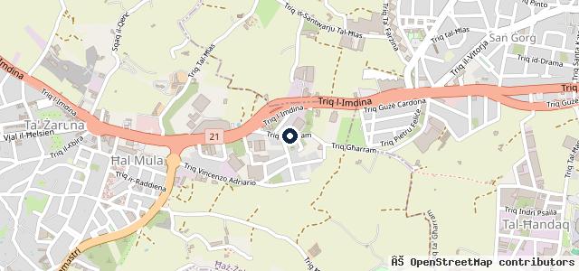 Map showing the location of Hilltop Garage ARB Malta