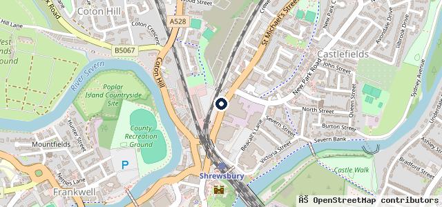 Map showing the location of Kwik Fit