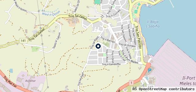 Map showing the location of APS Garage