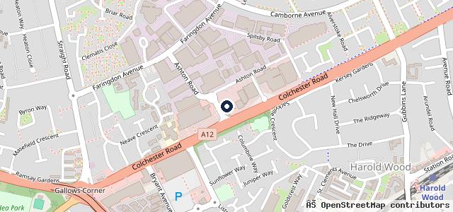 Map showing the location of Sytner Harold Wood BMW