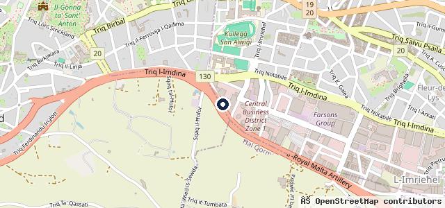 Map showing the location of FLY Tyre Shop & Car Wash