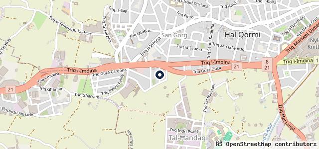 Map showing the location of Redeemer Garage