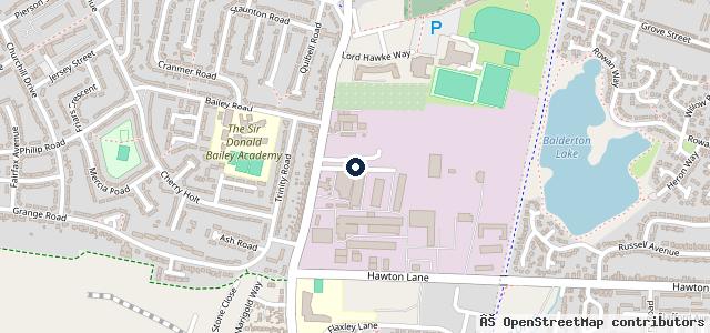 Map showing the location of Crawford Accident Repair Specialist