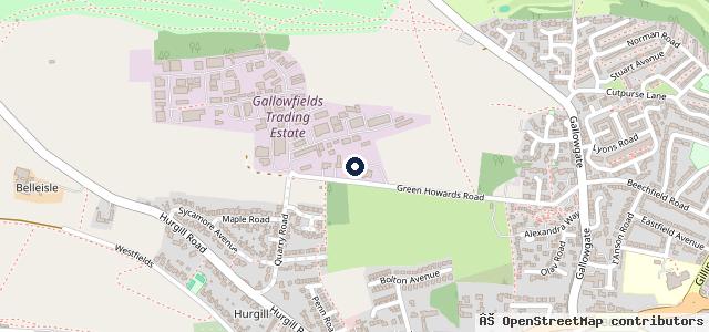 Map showing the location of Richmond Car Centre