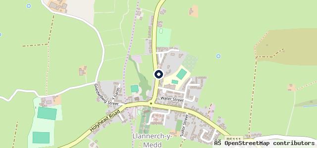 Map showing the location of Bryntirion Garage