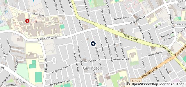 Map showing the location of Kensington Car BodyShop