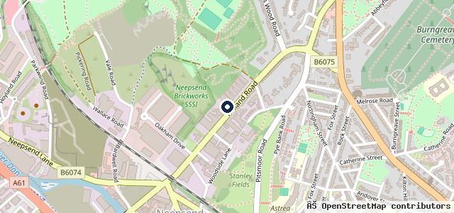 Map showing the location of Rutland Road Part worn Tyres & City Tyre
