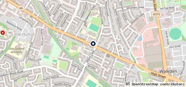 Map showing the location of B.D.W Tyres