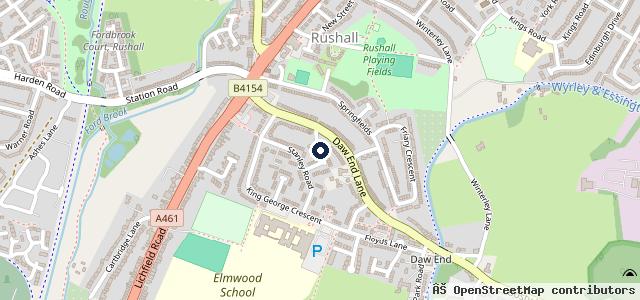 Map showing the location of Wolfie Autos