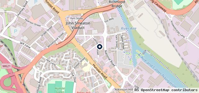 Map showing the location of Yorkshire Repair Garage Leeds