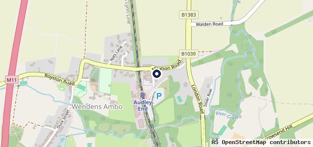 Map showing the location of Wenden Garage