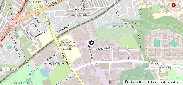 Map showing the location of Aintree Motors