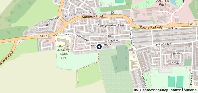Map showing the location of JR Vehicle Services