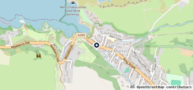 Map showing the location of Loverings Garage
