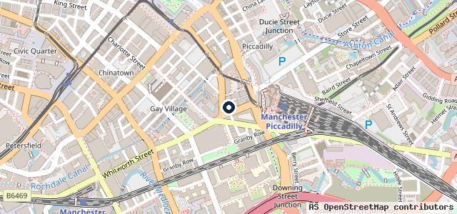 Map showing the location of Fresh Car Valeting Manchester