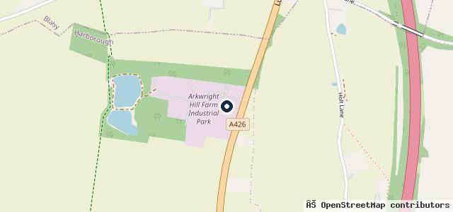 Map showing the location of Unofficial Spotted Blaby Cosby Enderby Littlethorpe Narborough &amp; Whetstone