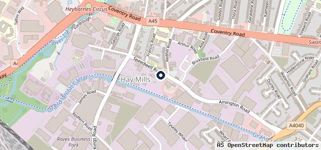 Map showing the location of Avenue Tyres