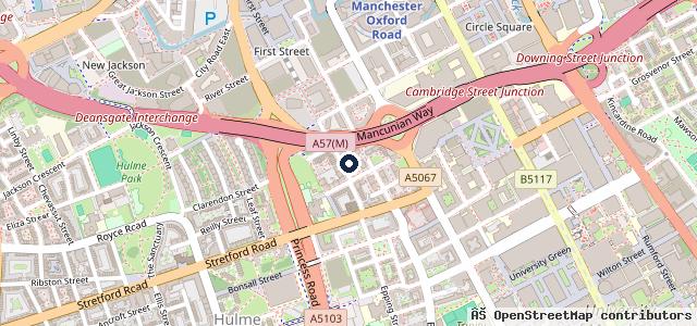 Map showing the location of Shine Mobile Car Detailing Manchester