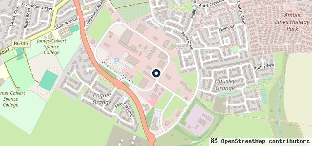 Map showing the location of Longstaffs Travel & Amble AutoPoint