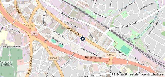 Map showing the location of VRC Vehicle Repair Centre Stoke Ltd