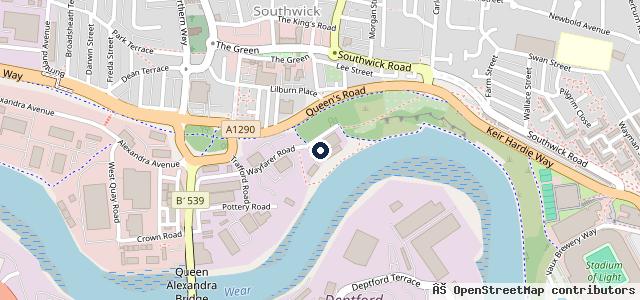 Map showing the location of Activate Accident Repair (Sunderland)