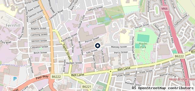 Map showing the location of Central Motors (Bury)