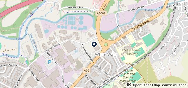 Map showing the location of Jollyes - The Pet People Colne