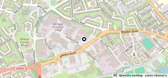 Map showing the location of Northampton Audi