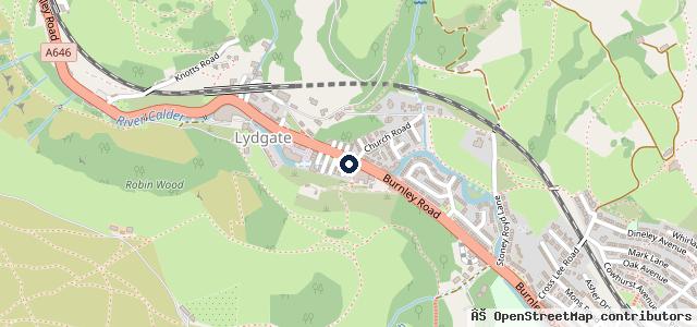 Map showing the location of Kineholme Garage
