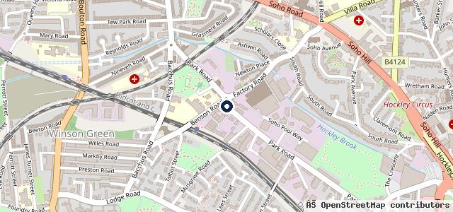 Map showing the location of Top Job Hand Car Wash