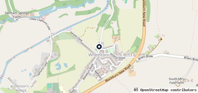 Map showing the location of Wheelton Car Repairs