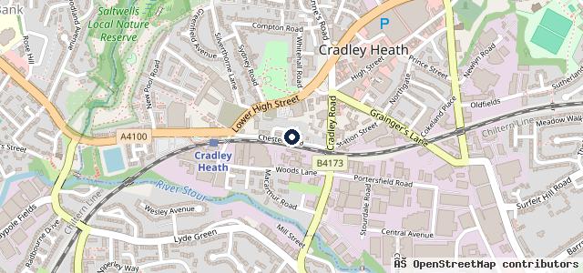 Map showing the location of SMB Autocentre | Cradley