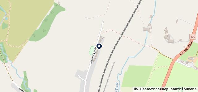 Map showing the location of Brown Edge Service Centre