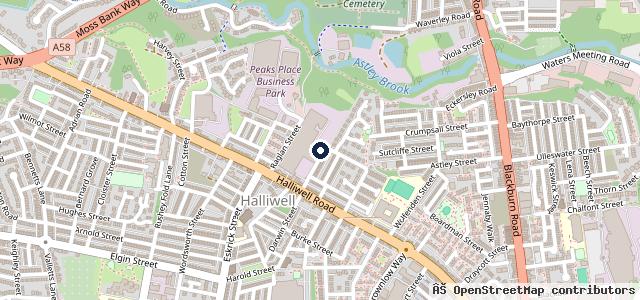 Map showing the location of A1 MOT Centre