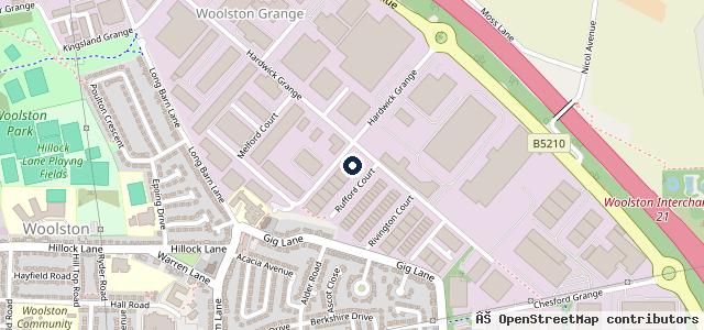 Map showing the location of Warrington Vehicle Centre - Isuzu Dmax & Isuzu Truck Main Dealer Cheshire